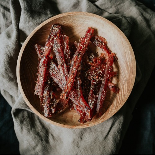 Candied Salmon Jerky - Garlic & Pepper